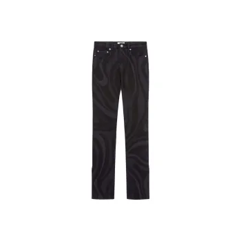 EMILIO PUCCI Marmo print Denim Straight leg Trousers
