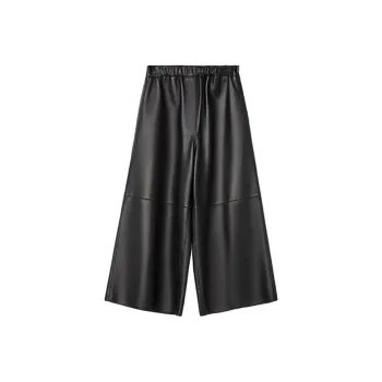 LOEWE Leather Cropped Trousers