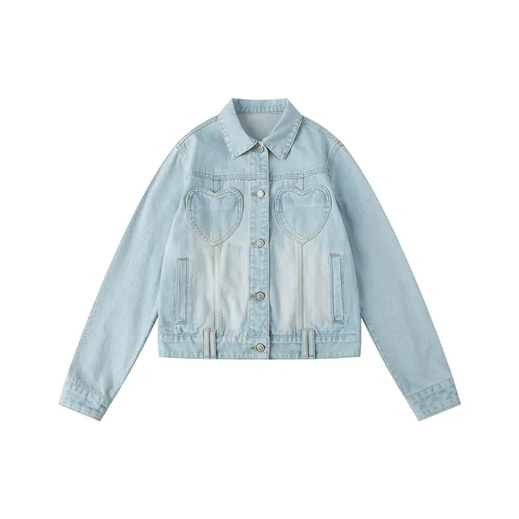 UNRETRO Denim Jacket Women's Light Blue-0