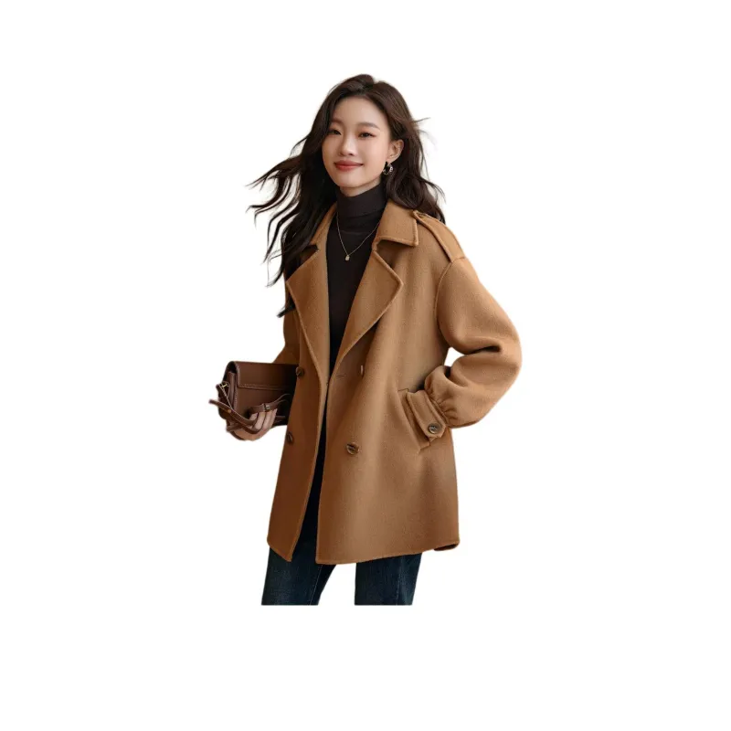 Mo Han Yi Mei Coats Women's Warm Camel-0