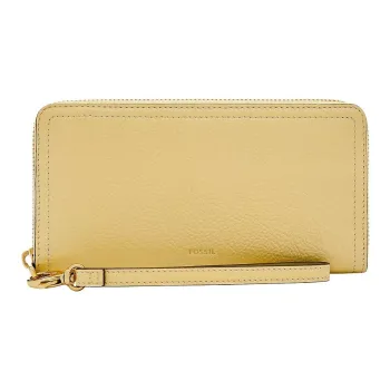 FOSSIL Leather Wallet Women's Yellow