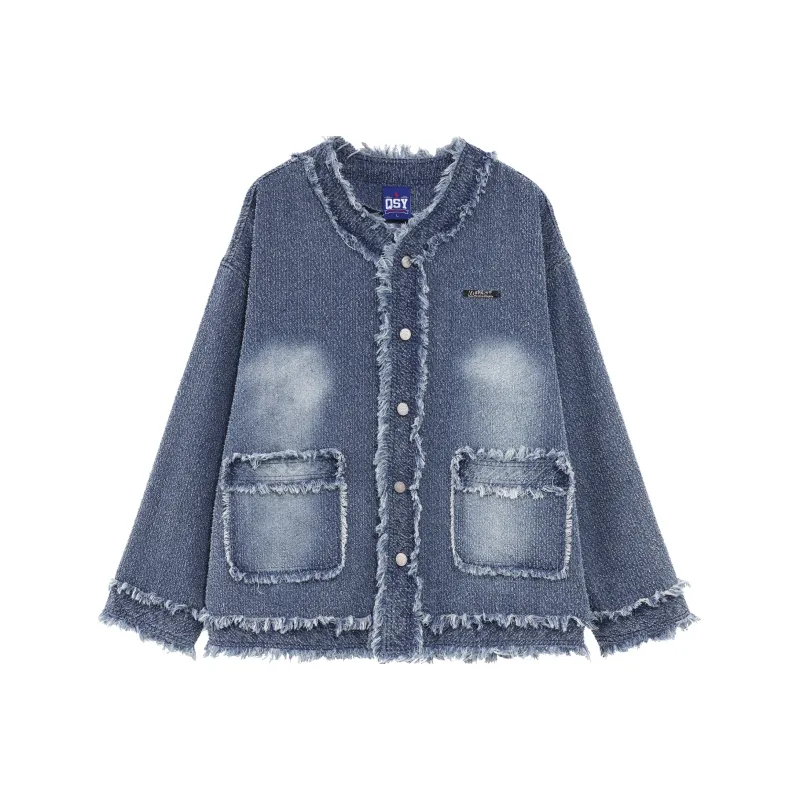 QISENYAR Denim Jackets Unisex-2