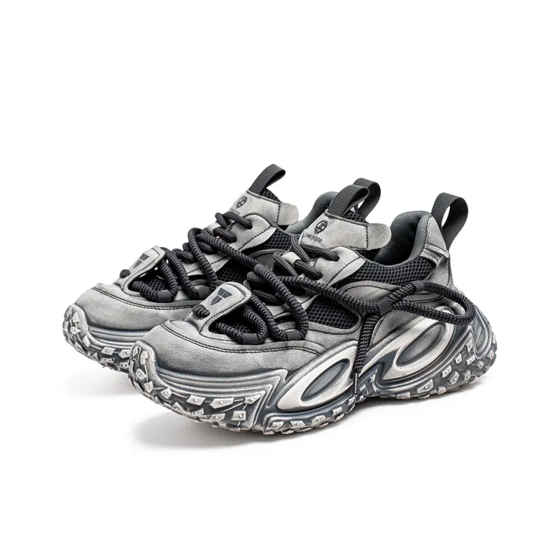 SUPEREDGE Anti Slip Wear Resistant Low Top Chunky Sneakers Men's-7