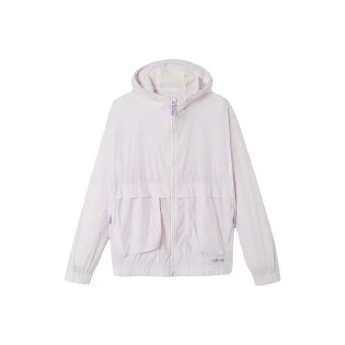 DECATHLON Breathable Quick Dry Water Resistant Windproof Sun Protection Clothing Women's Light Purple