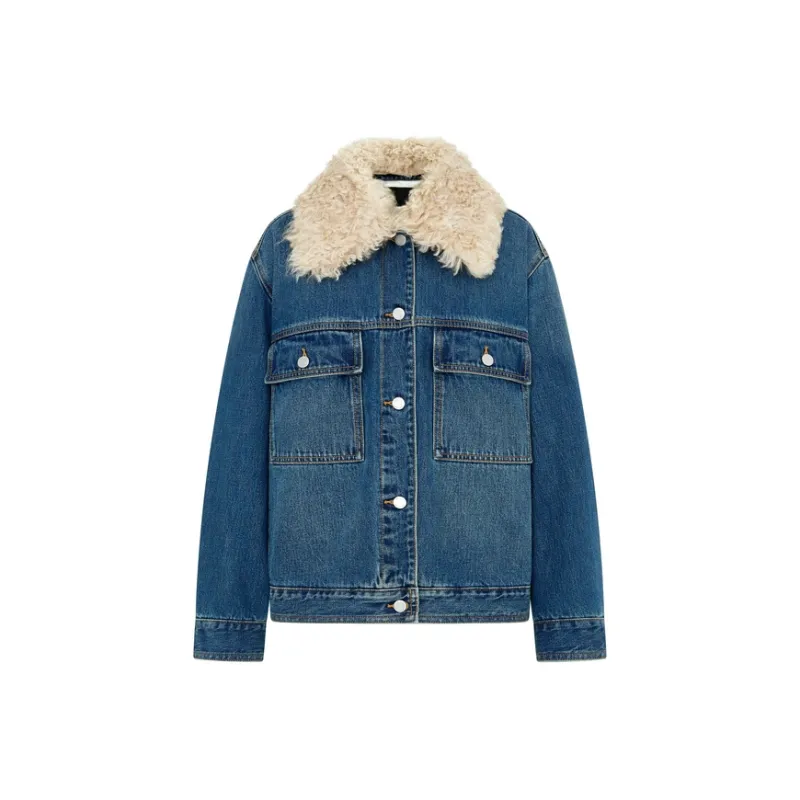MOCO Puffer Jacket Women's Denim Blue-0