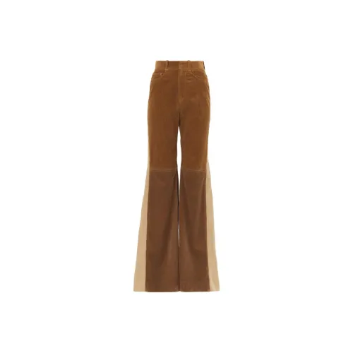 Chloé Corduroy Panelled Flared Trousers