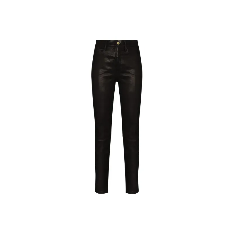 FRAME Le Sylvie Skinny Leather Trousers-0