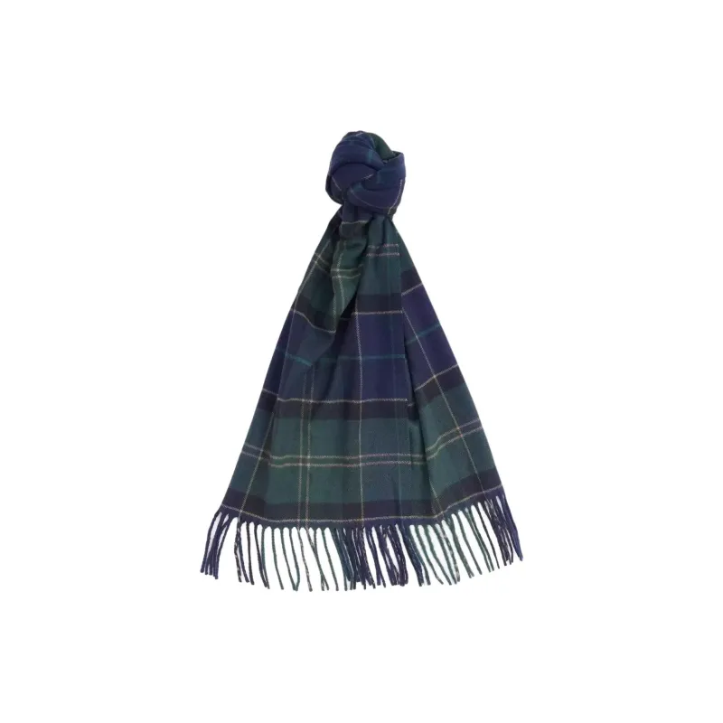 BARBOUR Acrylic Knit Scarves Unisex Blue-1