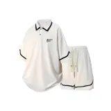 White Top+White Shorts
