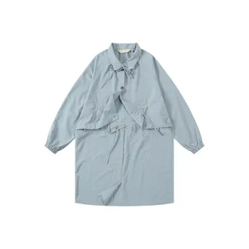 Saotome Trench Coat Women's Dusty Blue