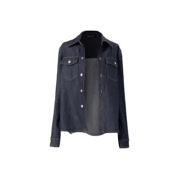 SOON FLOWER Denim Jacket Women's Normal Blue