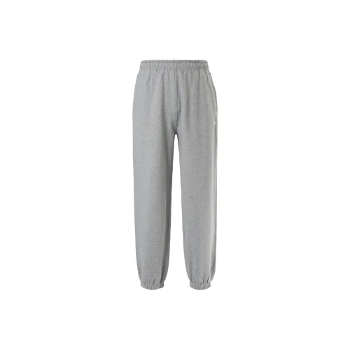 Nike Lab Women's Solo Swoosh Fleece Sweatpants Asia Sizing Dark Gray Heather