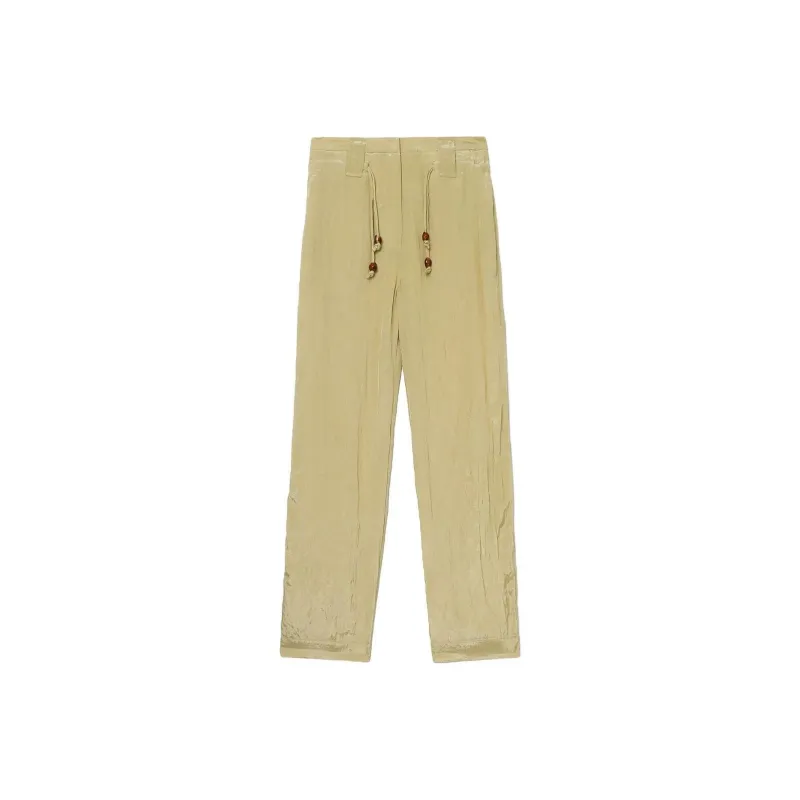 GANNI Casual Pants Women's Yellow-0