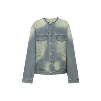 MEIYANG Denim Jackets Women's Denim Blue