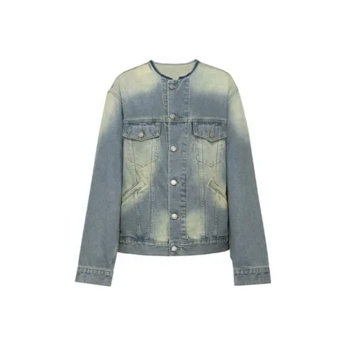 MEIYANG Denim Jackets Women's Denim Blue
