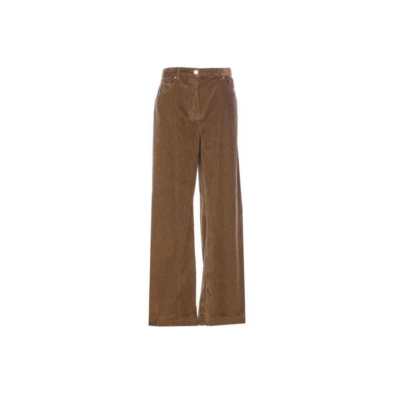 PINKO Wendy Corduroy Palazzo Trousers-0