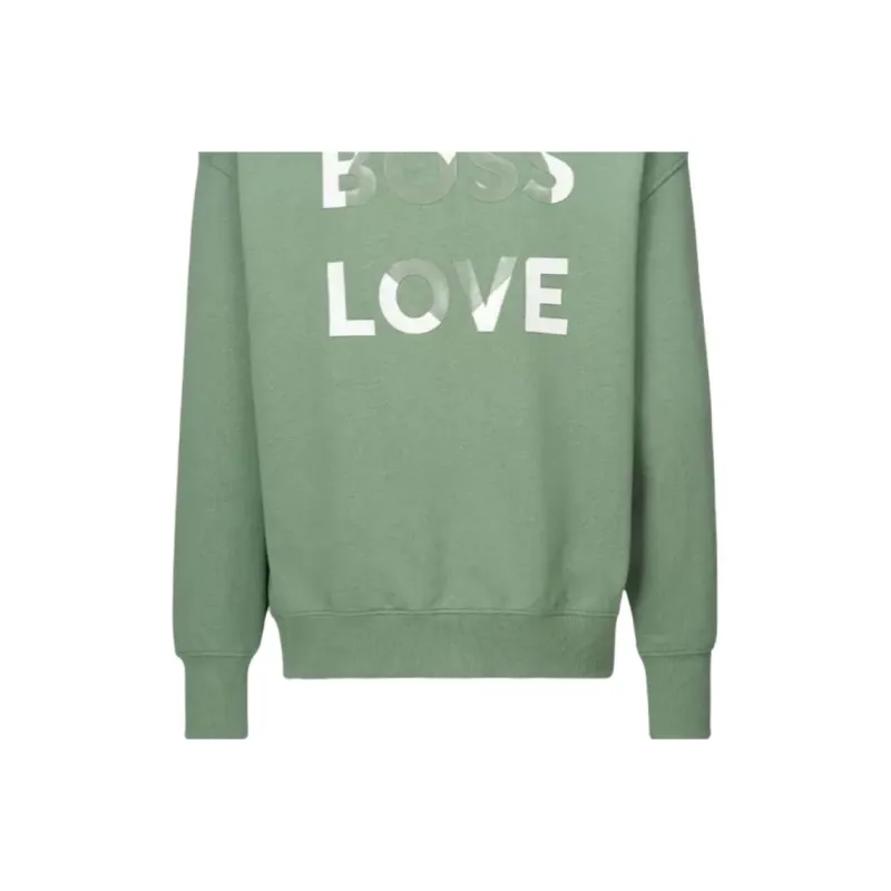 HUGO BOSS Sweatshirt Unisex Light Green-3