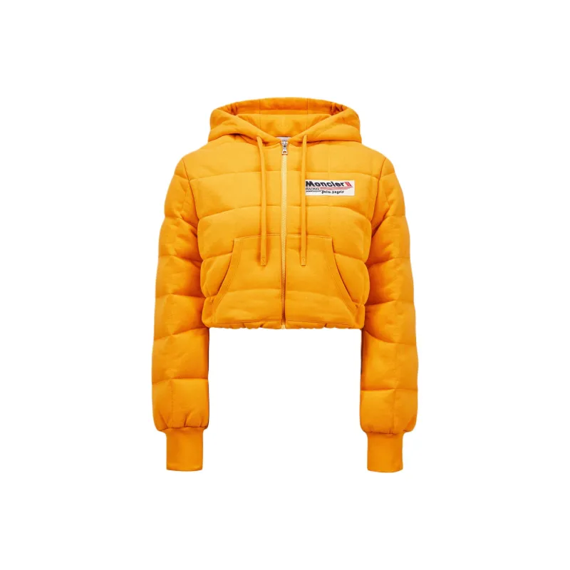Moncler x PALM ANGELS Down Jacket Women's Bright Yellow-0