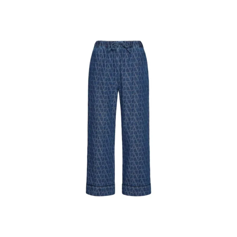 Valentino Drawstring Cropped Trousers-0