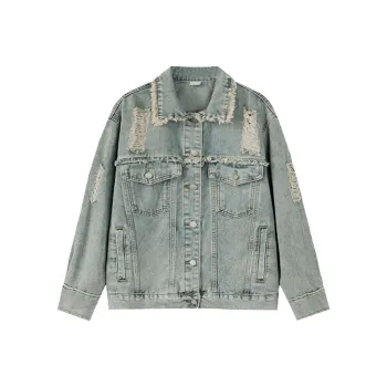 Mm Denim Jackets Women's Blue