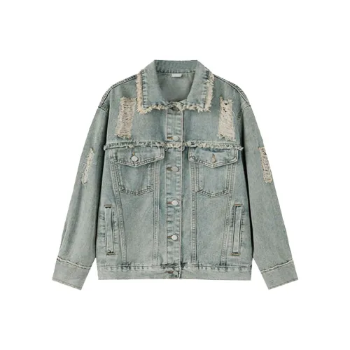 Mm Denim Jackets Women's Blue