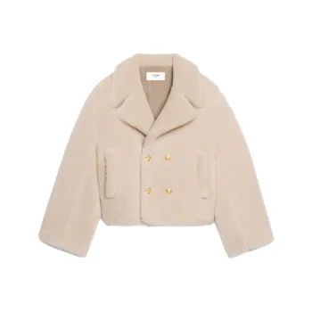 CELINE Velvet Jackets Women's Beige