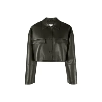 NANUSHKA Leather Jacket Women's Brown