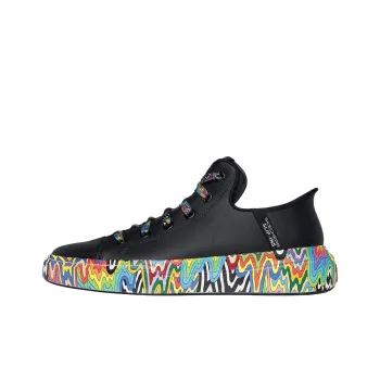 Snoop Dogg X Jen Stark x Skechers Snoop One Anti Slip Wear Resistant Low Top Casual Shoes Unisex Black