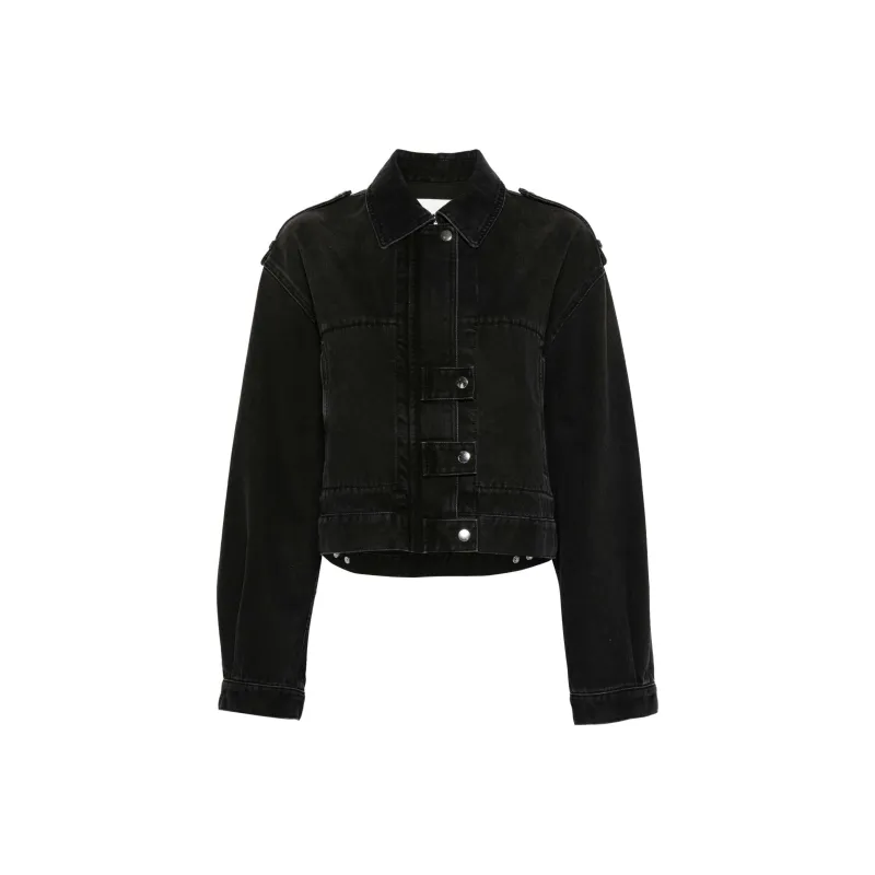 ISABEL MARANT ETOILE Julie Cropped Denim Jacket-0