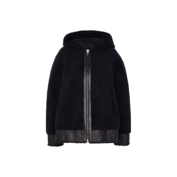 COACH Leather Jackets Women's Marine Blue