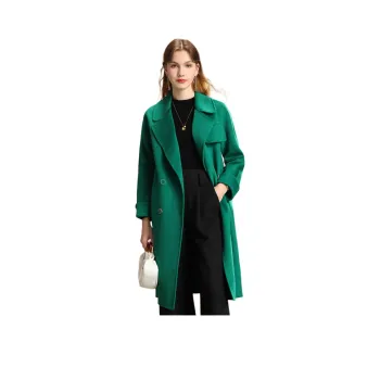 FENHONGMALI Coats Women's Emerald Green