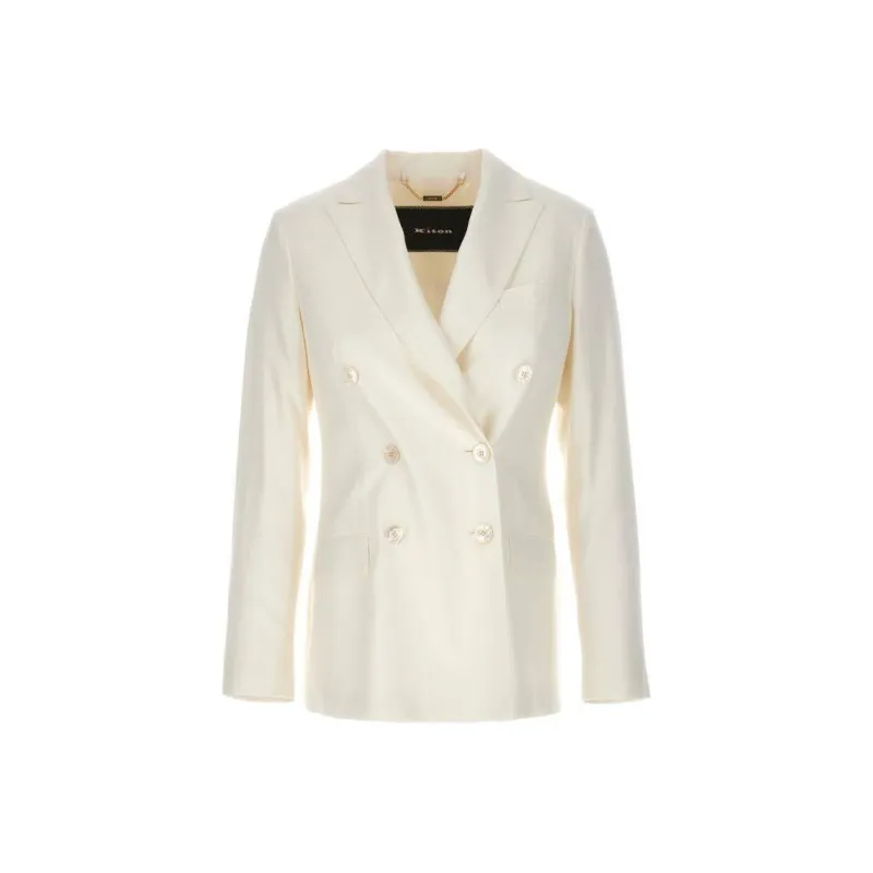 KITON Double Breasted Tailored Blazer-0