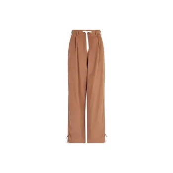 EMPORIO ARMANI Sustainable Collection Knitted Sweatpants Women's Khaki