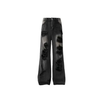 FASTFISH Jeans Unisex Black