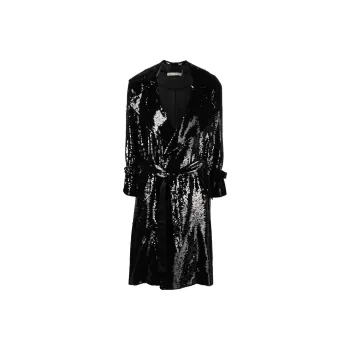 ALICE+OLIVIA Trench Coats Women's Black