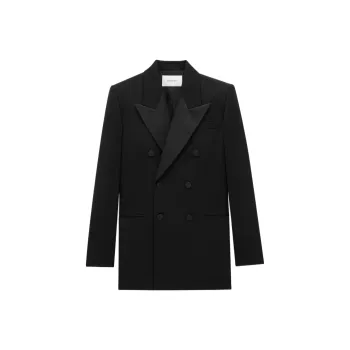 SAINT LAURENT Double Breasted Tuxedo Jacket