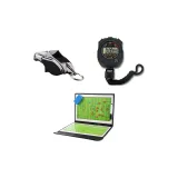 Stopwatch Timers+Whistle+Soccer Tactics Boards