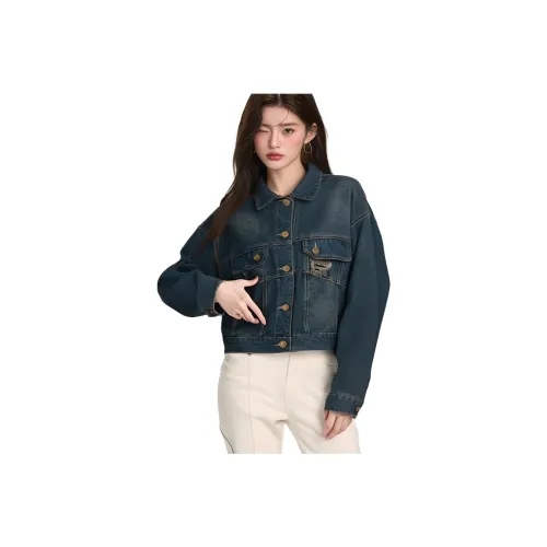 Juden Choi Denim Jacket Women's Blue