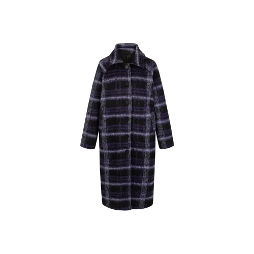 UPNANAWANG Coats Women's Dark Purple