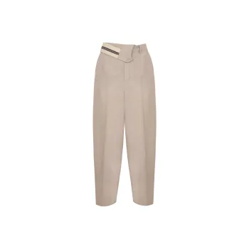 FENDI Asymmetric Waist Wide Leg Trousers