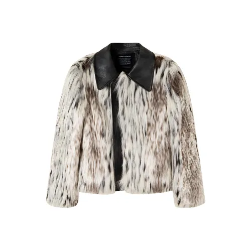 AnnoMundi Velvet-feel Coat Women's Beige Brown