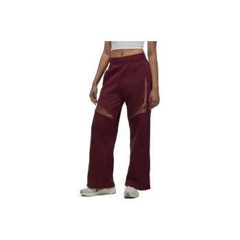 JORDAN Knitted Sweatpants Women's Cherry Red