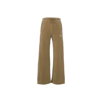 Nike W Nsw Velour Wide Leg Pants Khaki