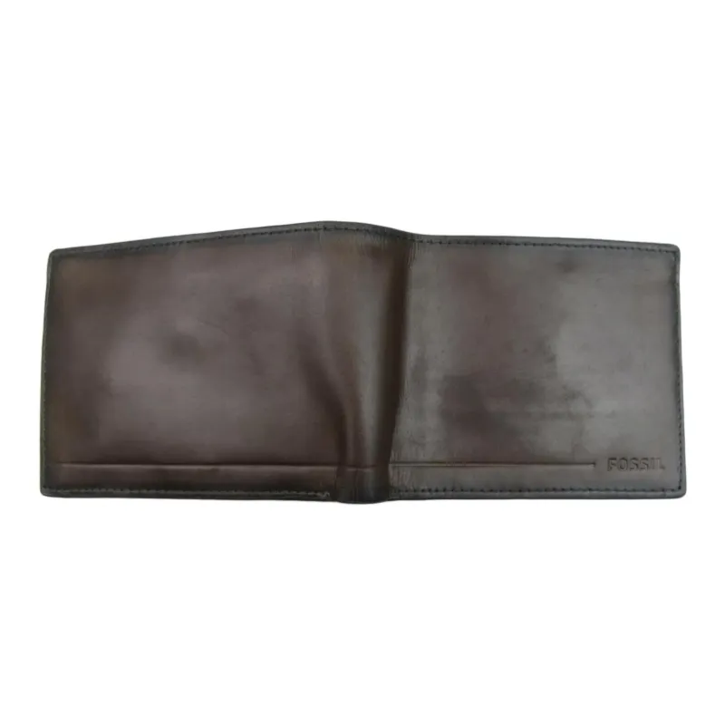 FOSSIL Leather Wallet Men's Brown-1