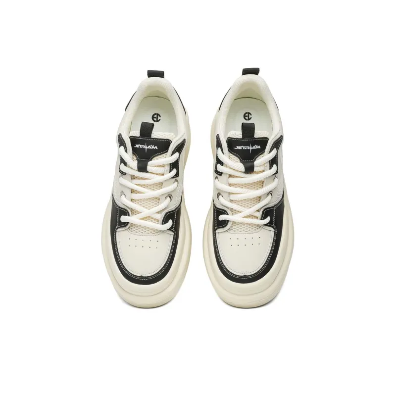ENRICO COVERI Skateboard Shoes Men Low Top Black White/Black/White-2