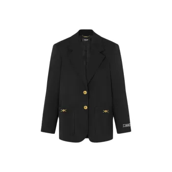 VERSACE Single Breasted Tailored Blazer
