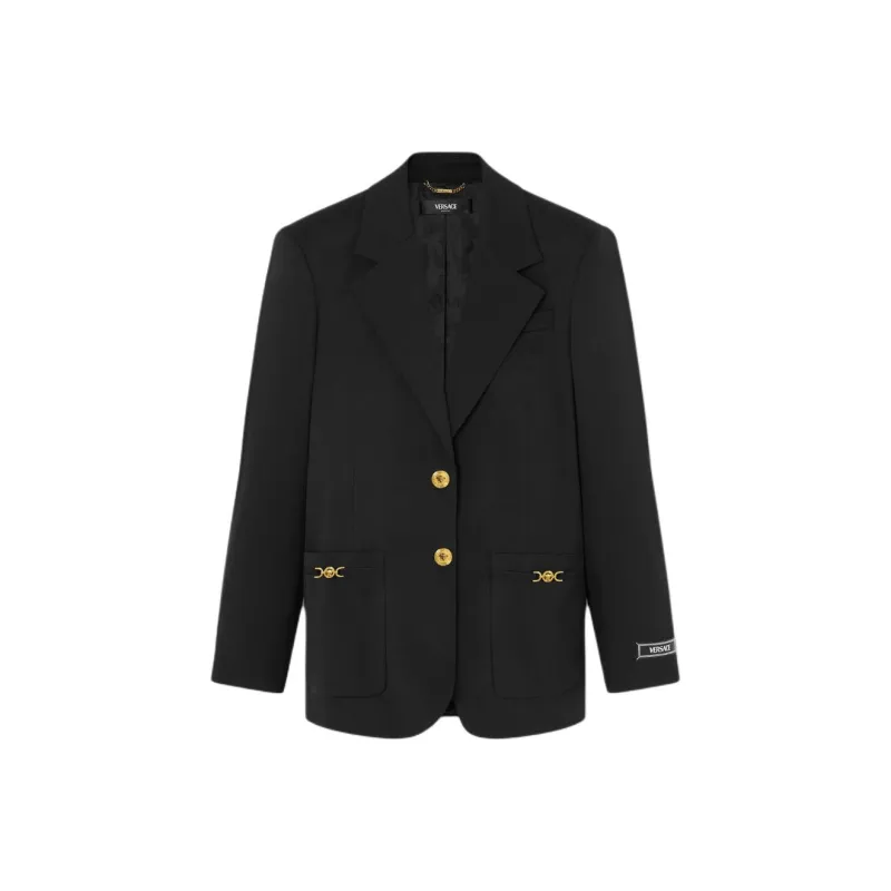 VERSACE Single Breasted Tailored Blazer-0