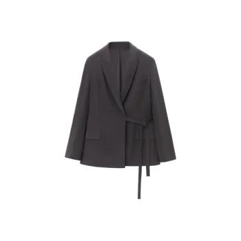 OVV Business Suits Women's Coffee Solid Color 08
