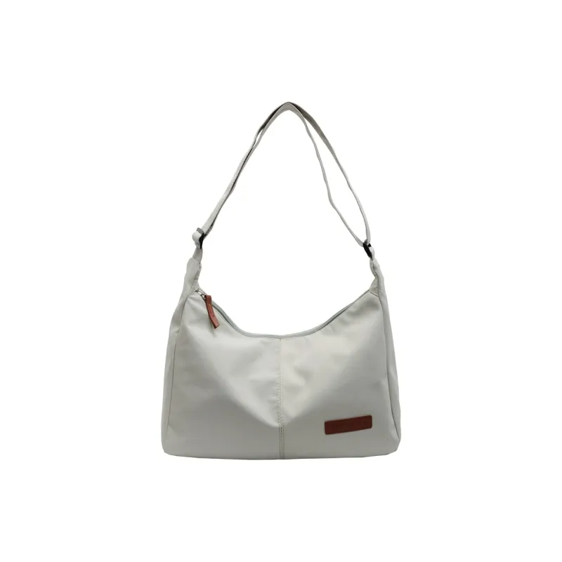 Single Warehouse Fabric Shoulder Bag Regular Unisex White/Light Green/Gray/Black-6