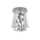 Gray+Gray Marble Pattern Fox Fur